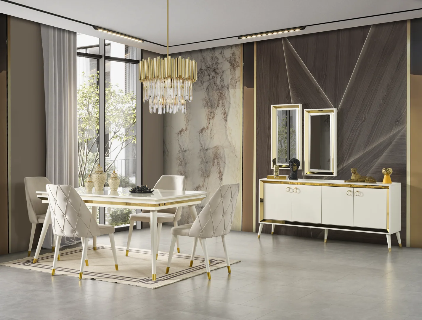 Lotus 510 Yemek Takımı - Yemek Odası - 2K Koltuk