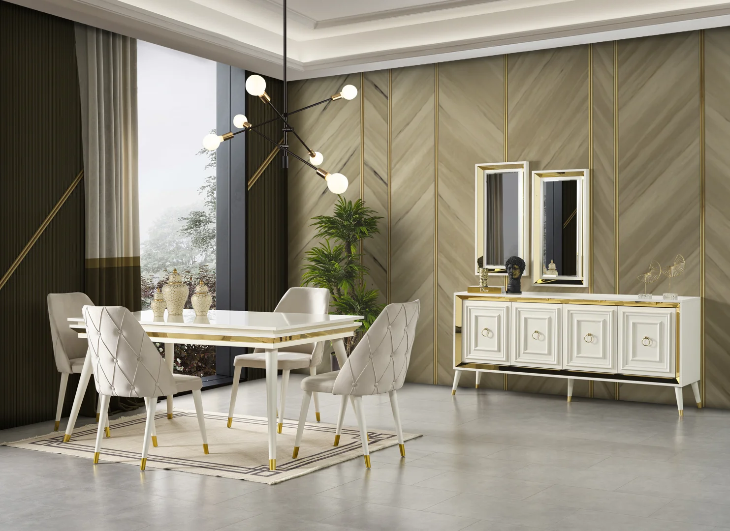 Rosa 210 Yemek Takımı - Yemek Odası - 2K Koltuk